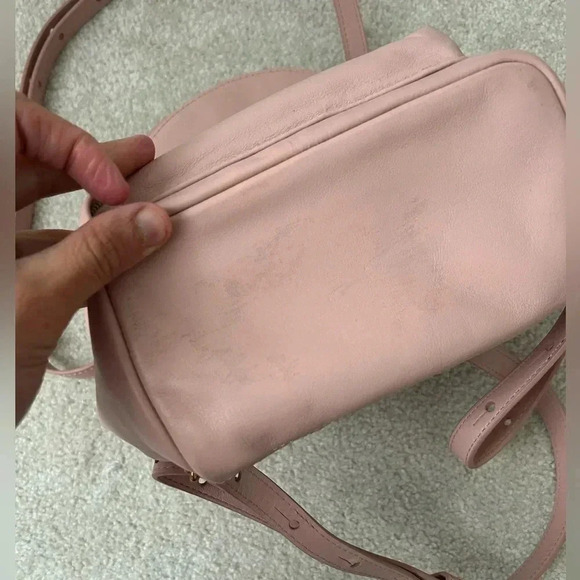 Aritzia soft pink leather  mini backpack - Picture 8 of 12